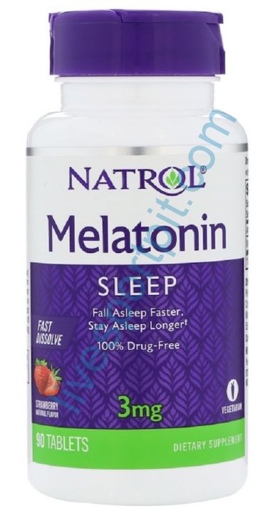Мелатонин Melatonin 3 мг 90 таблеток NATROL