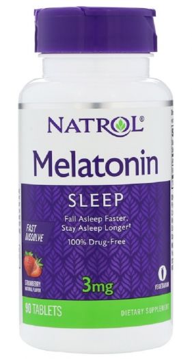 Мелатонин Melatonin 3 мг 90 таблеток NATROL