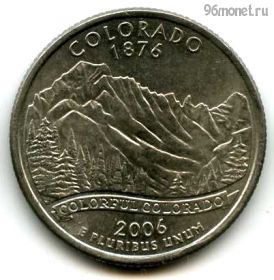США 25 центов 2006 P Колорадо