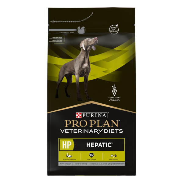 Сухой корм для собак Purina Pro Plan Veterinaty Diets HP Hepatic диета при заболеваниях печени 3кг