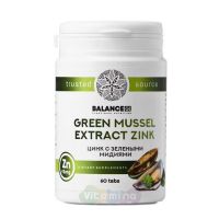 BALANCE GL Экстракт зелёных мидий с цинком Green Musse Zink, 60 шт