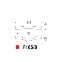 Ручка-скоба Colombo Design F105D cхема