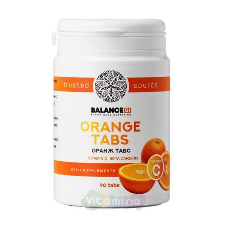 BALANCE GL Орандж табс Витамин С Orange tabs, 90 шт