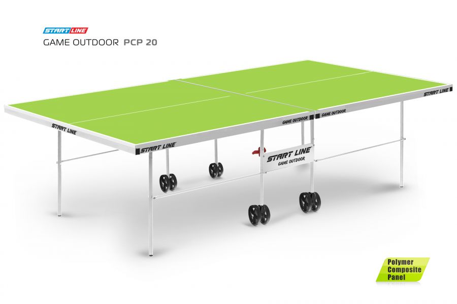 Всепогодный теннисный стол Game Outdoor PCP 20 с инновационной столешницей 20 мм. Маневренность конструкции и ультрасовременный дизайн.