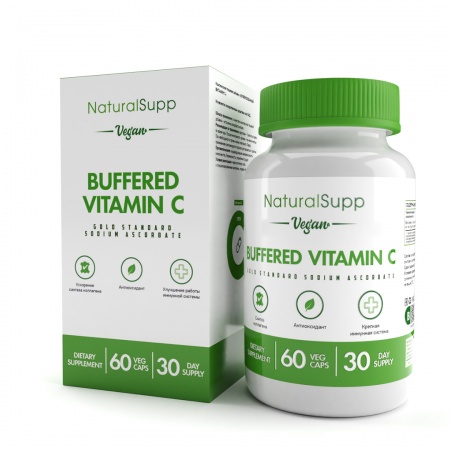Буферизированный Витамин С (аскорбат натрия), 450 мг, 60 капсул
