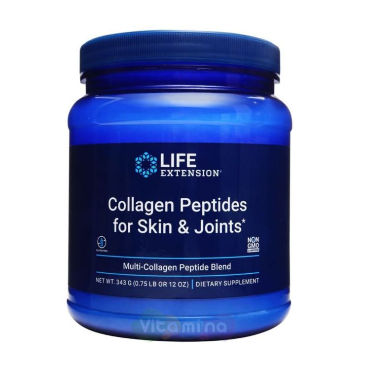 Life Extension Коллаген пептиды Collagen Peptides for Skin & Joints, 343 г