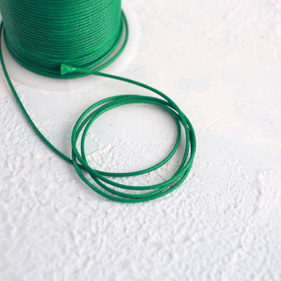 Вощеный шнур Зеленый