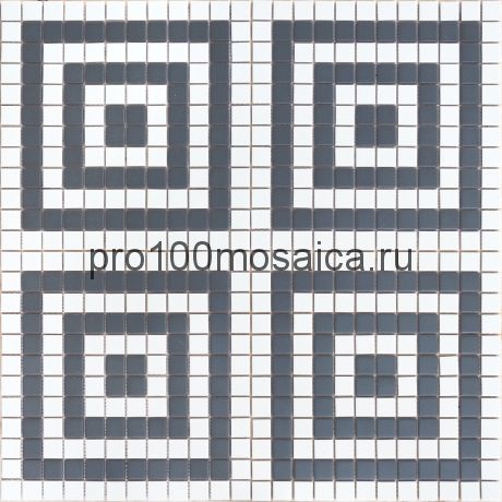 Мозаика из керамогранита неглазурованная с прокрасом в массе Ornamento 9  30х30х0,6 см (чип 23х23х6 мм)