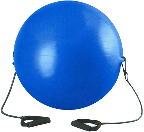 Мяч гимнастический с эспандером 75 см