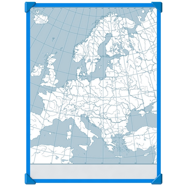 Панель контурная карта Европы 50 х 70 см