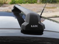 Багажник на крышу Ford C-Max, Lux City (без выступов), с замком, черные крыловидные дуги
