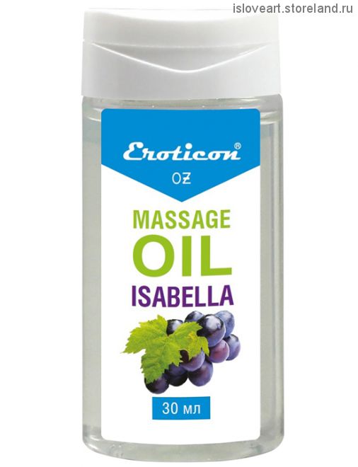 Массажное масло Isabella, с ароматом винограда «Изабелла», 30 мл