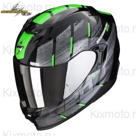 Шлем Scorpion EXO-520 Evo Air Maha, Чёрно-зелёный