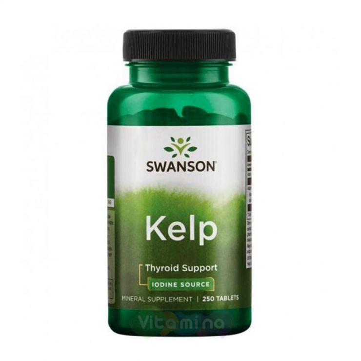 SWANSON Келп (йод) 225 мкг Kelp (iodine), 250 шт