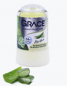 Кристаллический натуральный антибактериальный дезодорант Грейс - Алоэ Вера, 50 гр