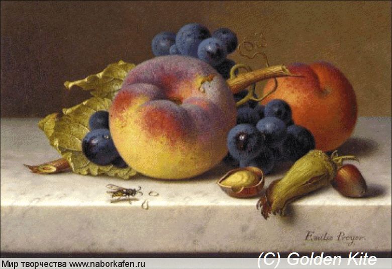Набор для вышивания "1504 Peaches, Grapes and Plums"