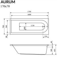 схема Actima Aurum Lux 170x70