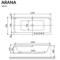 схема Excellent Arana 180x85 Soft