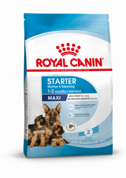 Royal Canin Maxi Starter Корм сухой полнорационный для собак крупных пород (весом от 26 до 44 кг) в конце беременности и в период лактации, а также для щенков в период отъема от матери и до 2-х месячного возраста