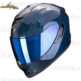 Шлем Scorpion EXO-1400 Evo Carbon Air Solid, Синий