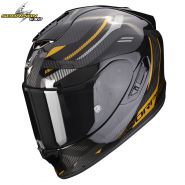 Шлем Scorpion EXO-1400 Evo Carbon Air Kydra, Чёрно-золотистый
