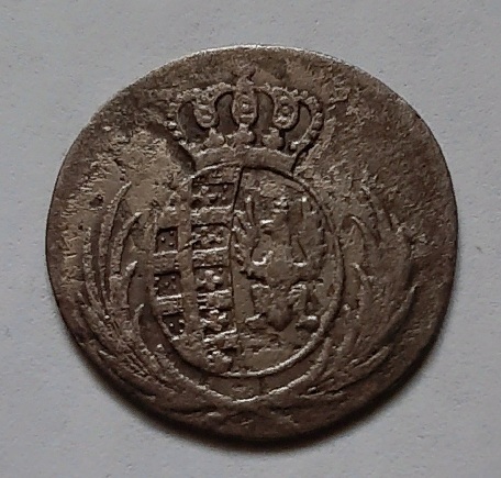 5 грошей 1811 Герцогство Варшавское Перечекан XF