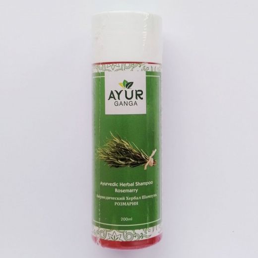 Шампунь аюрведический травяной Розмарин | Ayurvedic Herbal Shampoo Rosemarin | 200 мл | AyurGanga