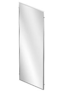 Зеркало 4 мм, с защитной пленкой L=450, H=1146, серебро матовое