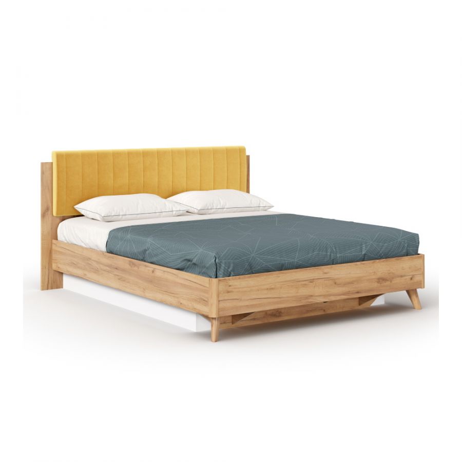 Кровать «Марта-2» 1600 (с ПМ  и мягкой накладкой)