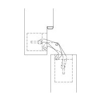 Скрытая петля Anselmi AN 142 3D (516) для нефальцованных дверей до 40 кг схема 2