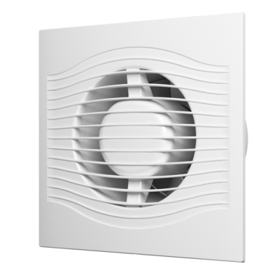 Вентилятор осевой вытяжной с контроллером Fusion Logic 1,1, обратным клапаном, тяг выкл D100 SLIM 4C MRH-02