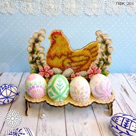Virena ПФК_203 Подставка для яиц из дерева для вышивки бисером купить оптом в магазине Золотая Игла