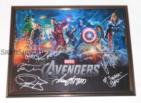 Автографы: Мстители / The Avengers, 2012. 8 подписей