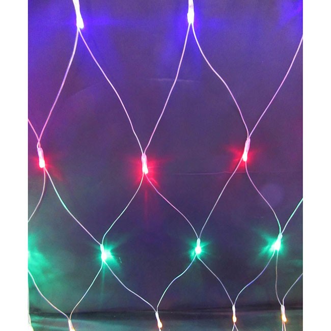 Электрическая гирлянда Сетка 3х2м 204л LED 8реж 30м цветной МК-19148