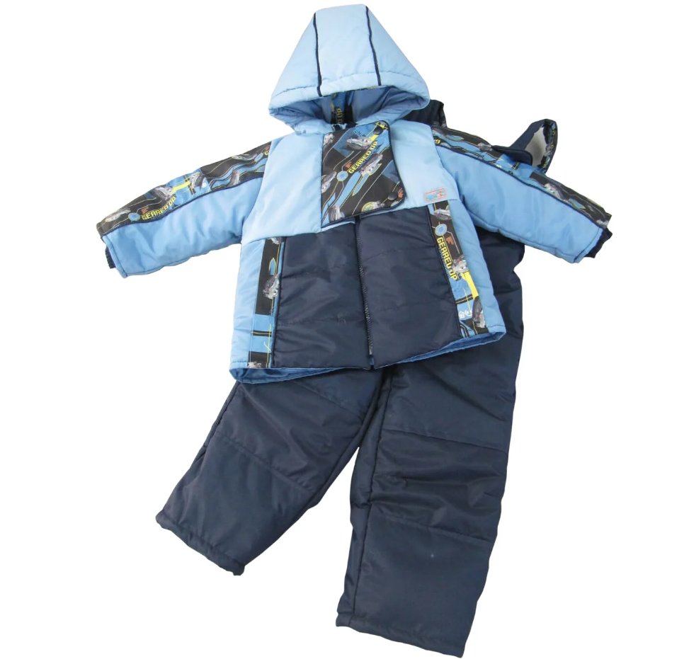 Зимний комплект для мальчика куртка и полукомбинезон