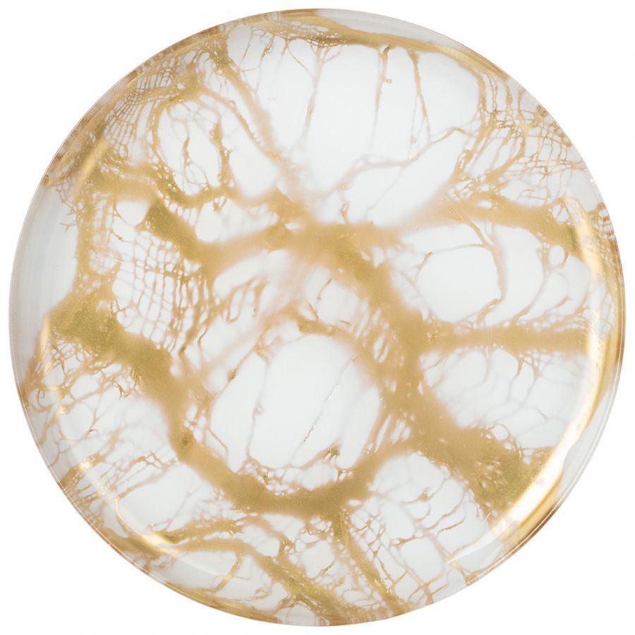 Тарелка обеденная "White marble" диаметр 28 см, h=2 cм