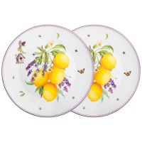 Набор тарелок закусочных "Прованс лимоны" 2 шт. 20.5 см