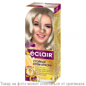ECLAIR Omega-9 Стойкая крем-краска д/волос № 11.1 Платиновый блондин, шт