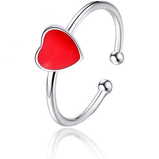 Безразмерное кольцо "Сердце" (Арт. B412)
