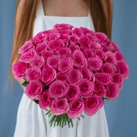 Розы розовые 40см (Кенийские)