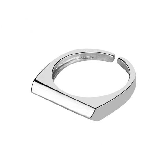 Безразмерное кольцо с посеребрением (Арт. 80409-1)