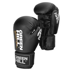 Боксерские перчатки Green Hill BGP-2098 Panther черные 10 oz