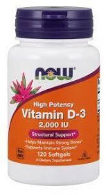 Vitamin D3 2000 IU 120кап (NOW)