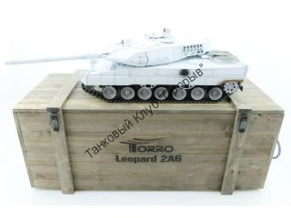 Радиоуправляемый танк Taigen 1/16 Leopard 2 A6 (Германия) (для ИК боя) UN V3.0 2.4G RTR