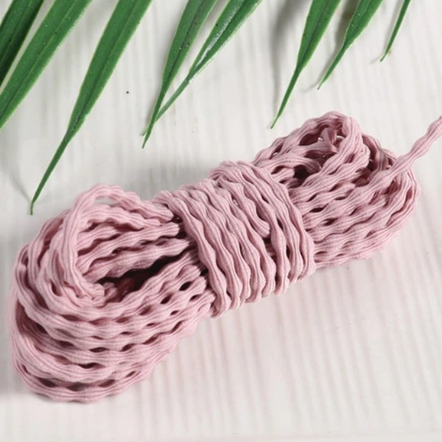 Волнистый эластичный шнур-резинка 3 мм для изготовления аксессуаров Разные цвета (МА.3)