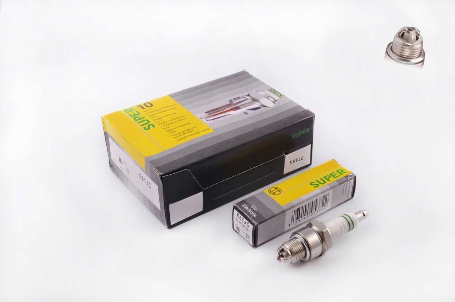 Свеча 3-х электродная E6TJC M14*1,25 12,7mm (2T 50-150cc) "BSC" (MOQ 10шт)