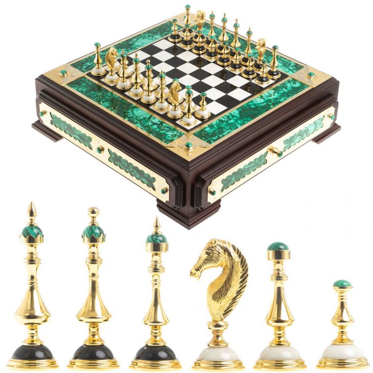 Подарочный набор шахматы и шашки Царские