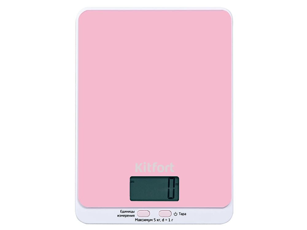 Весы кухонные KitFort KT-803-2 (розовые)