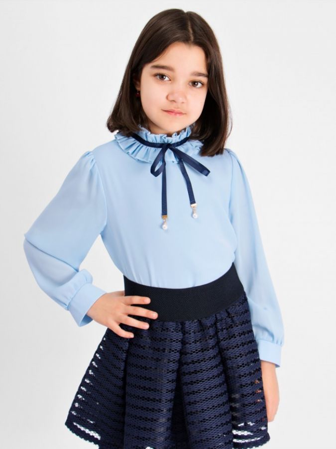 Блузка для девочки SP0400 [голубой]