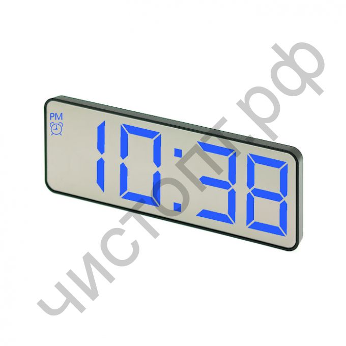 Часы  эл. сетев. VST898-5 Синие (без блока) (5В или 4*АА)